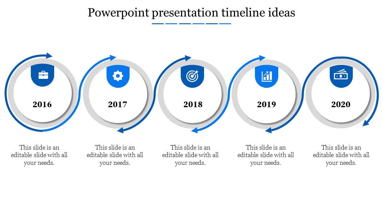 Free - Stunning PowerPoint Presentation Timeline Ideas